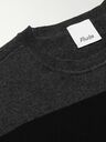 Allude - Striped Wool and Cashmere-Blend Sweater - Gray