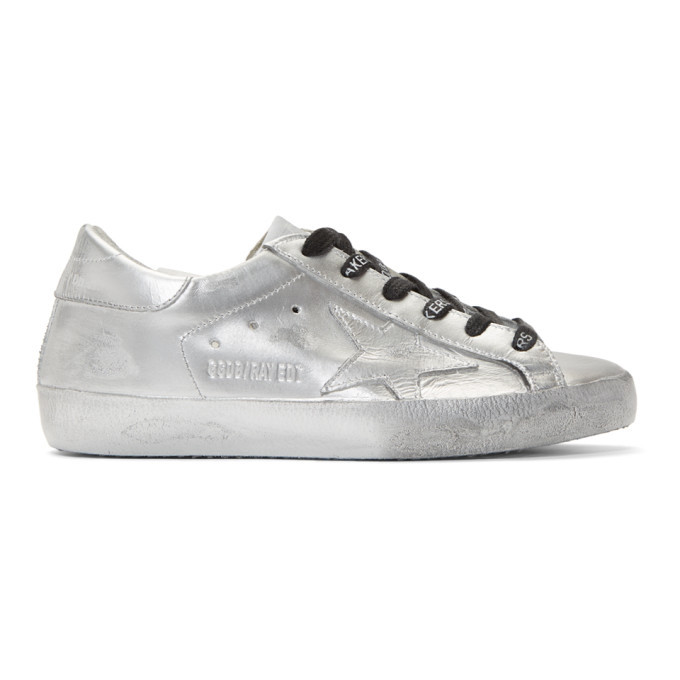 Goose Silver Limited Edition Superstar Sneakers Golden Goose Deluxe Brand