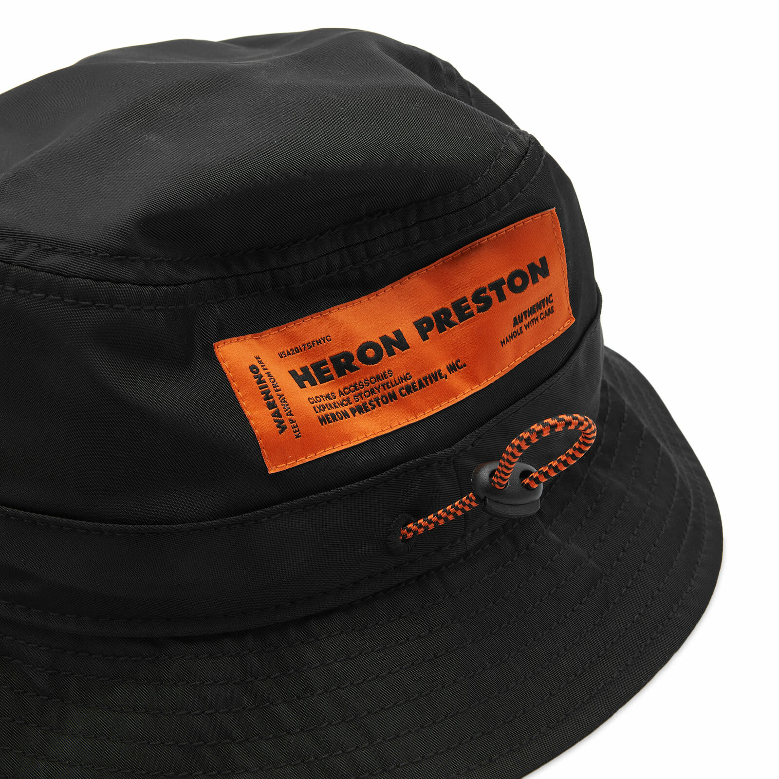 Heron Preston Men's Heron Sport Bucket Hat in Black Heron Preston