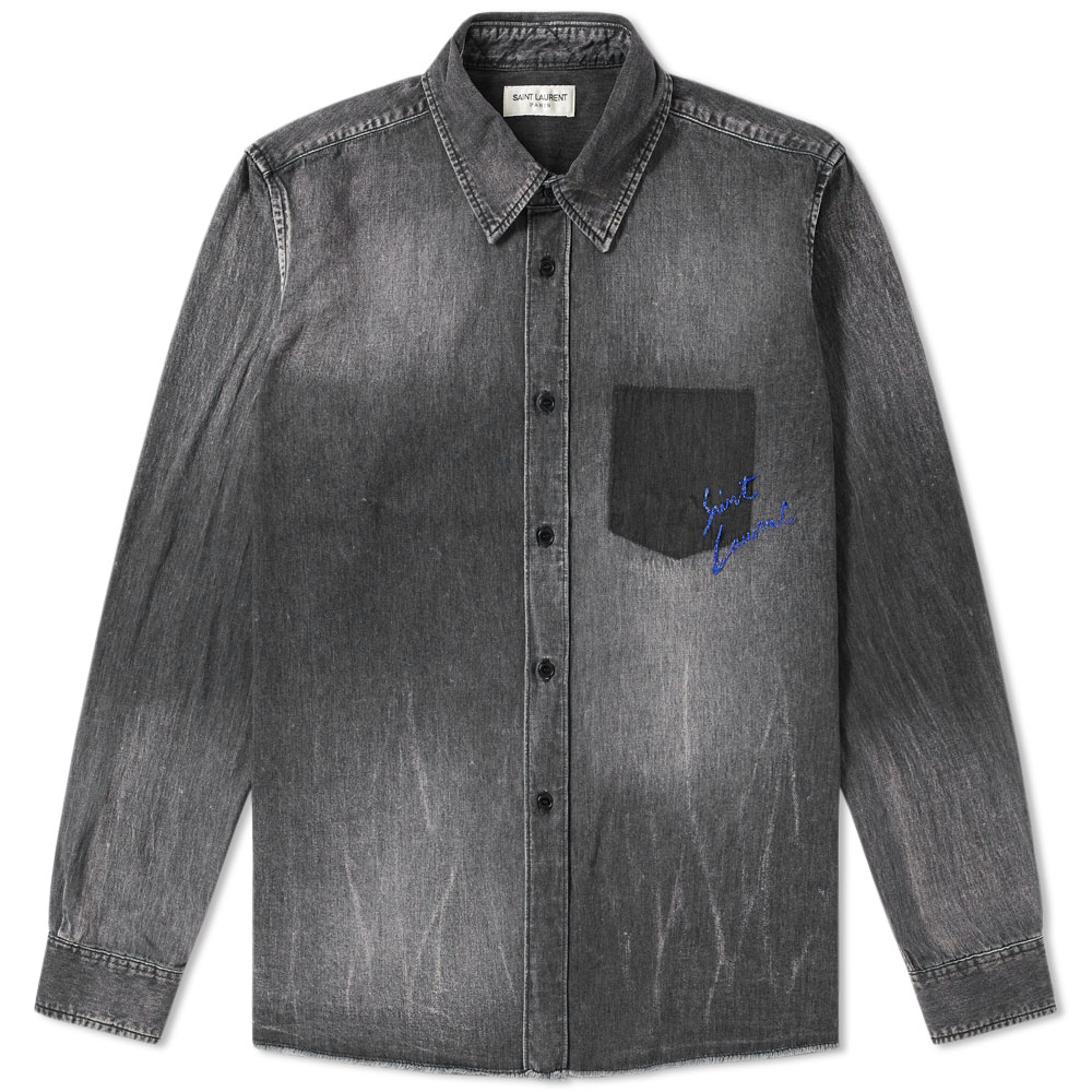Saint Laurent Signature Script Denim 