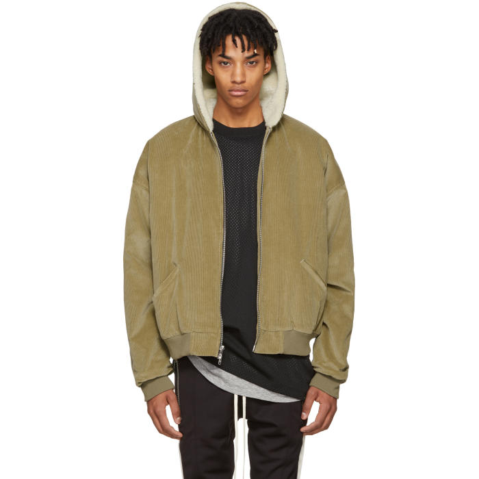 Fear of God Tan Corduroy and Alpaca Jacket Fear Of God