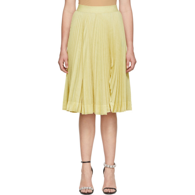 calvin klein yellow skirt