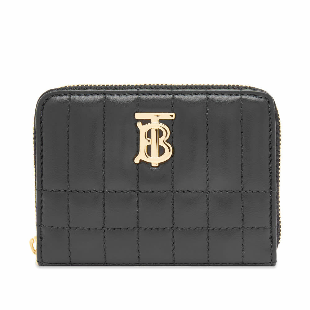 Burberry Women's Lola Zip Wallet in Black/Light Gold Burberry