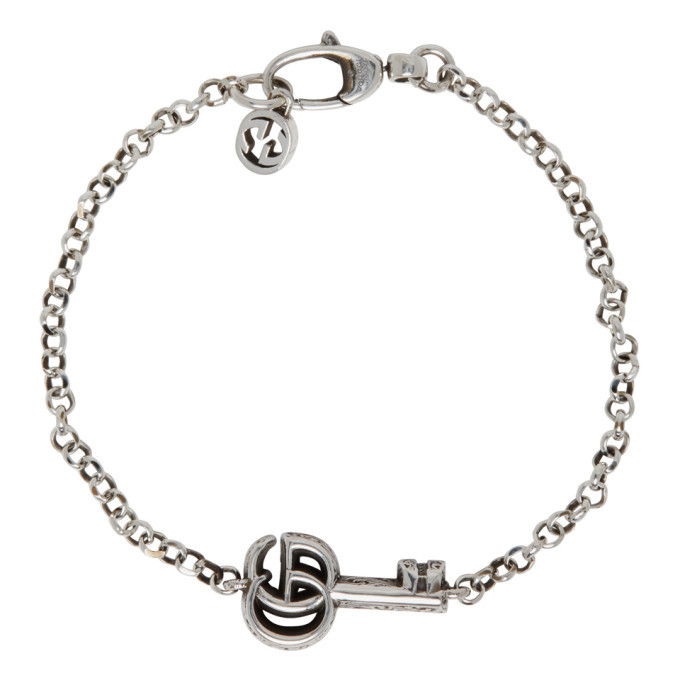 Gucci Silver Double G Key Bracelet Gucci