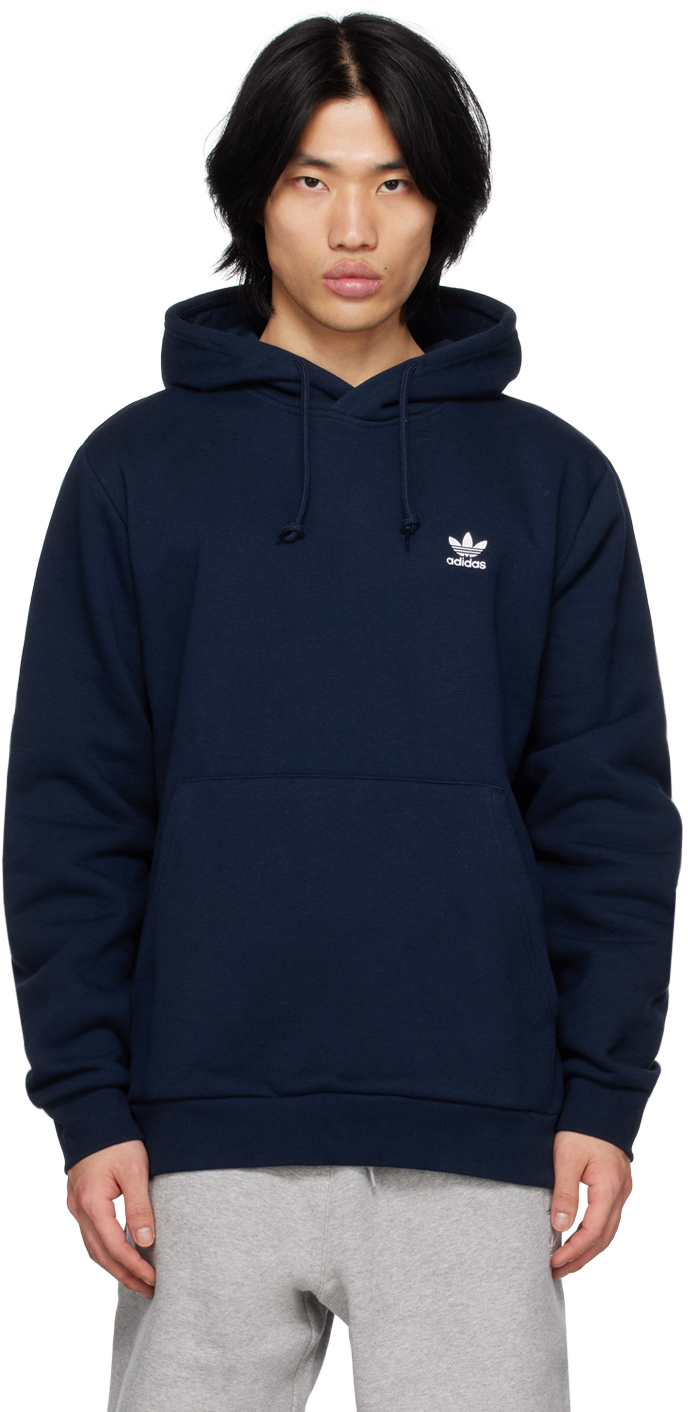 adidas Originals Navy Trefoil Essentials Hoodie adidas Originals