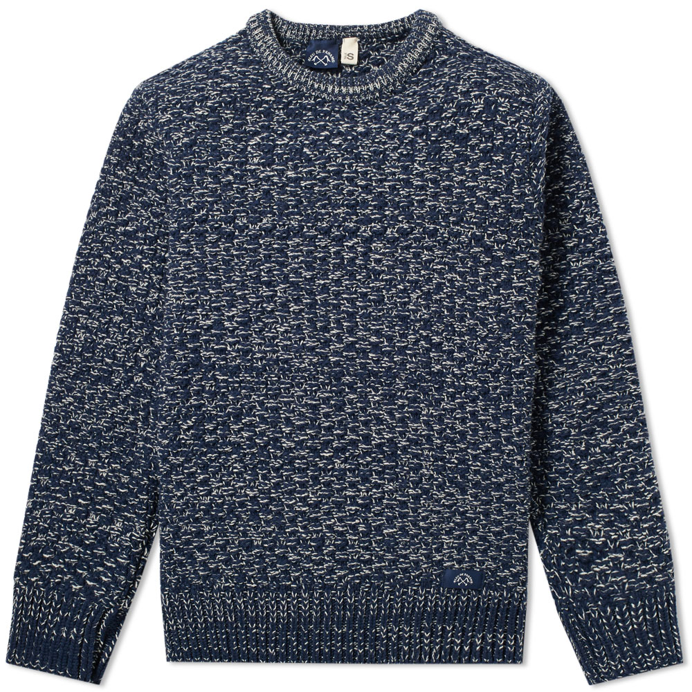 Bleu de Paname Textured Marl Crew Knit Bleu de Paname