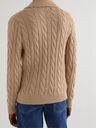 Polo Ralph Lauren - Shawl-Collar Cable-Knit Cotton and Cashmere-Blend Cardigan - Brown