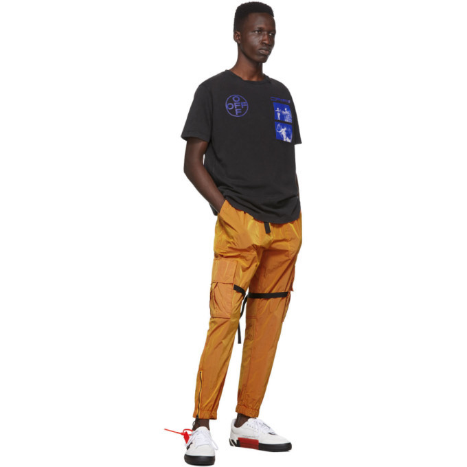 off white orange cargo pants