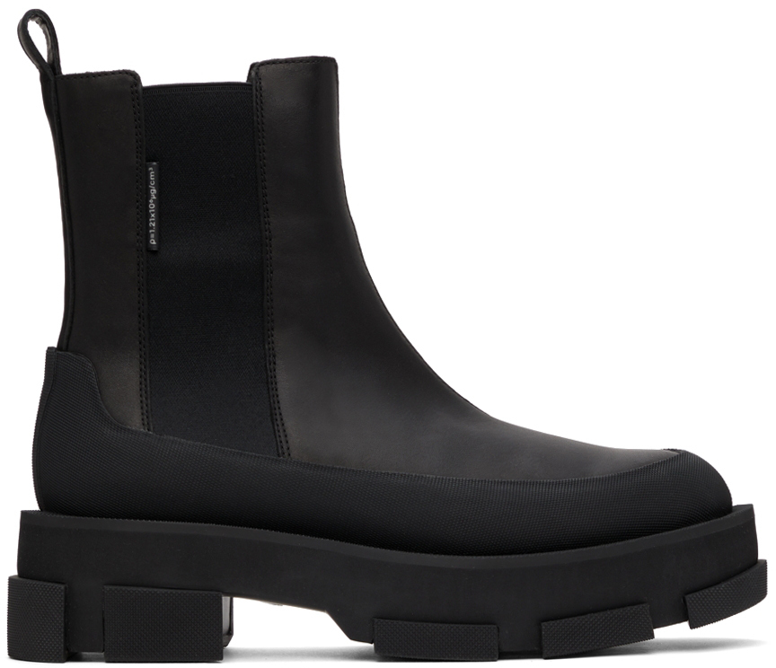 both Black Platform Gao Chelsea Boots