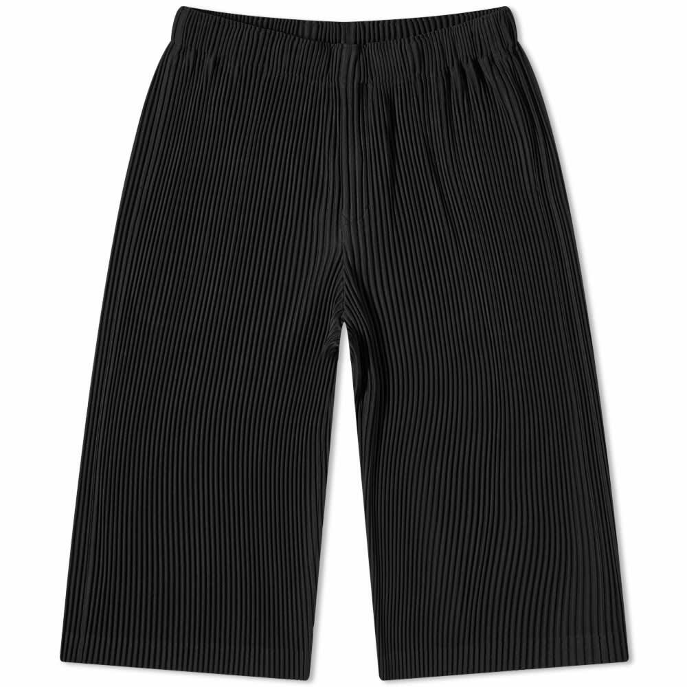 Homme Plissé Issey Miyake Men's Pleated Cropped Pant in Black Homme ...