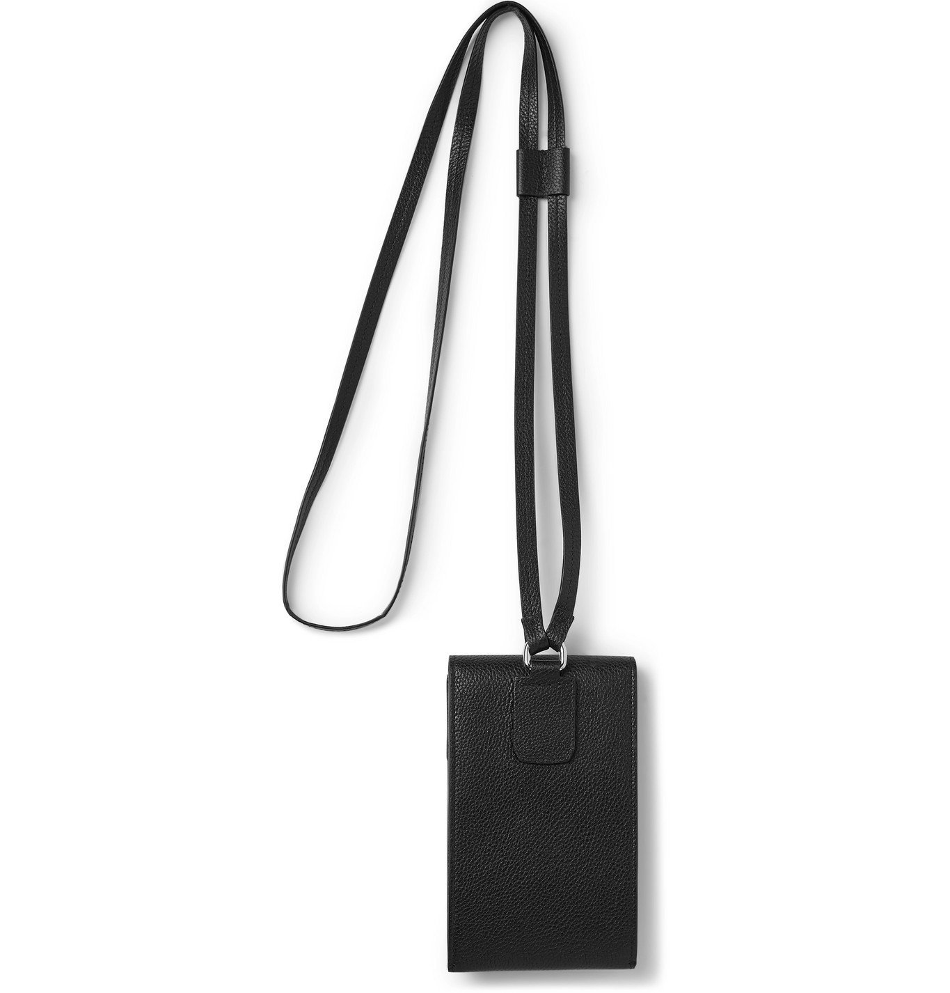 Dunhill - Full-Grain Leather Cardholder with Lanyard - Black Dunhill