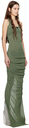 Rick Owens Green Column Maxi Dress