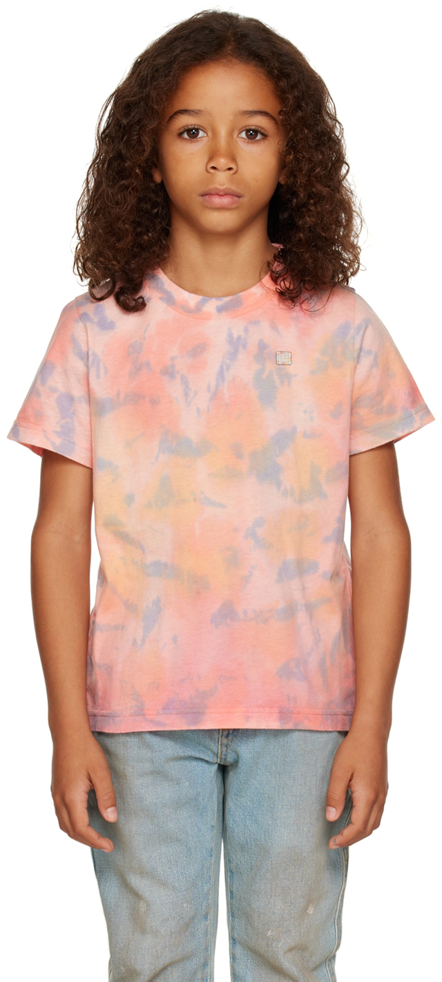 Acne Studios Kids Orange Tie-Dye T-Shirt Acne Studios