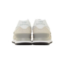New Balance White and Grey 574 Core Sneakers