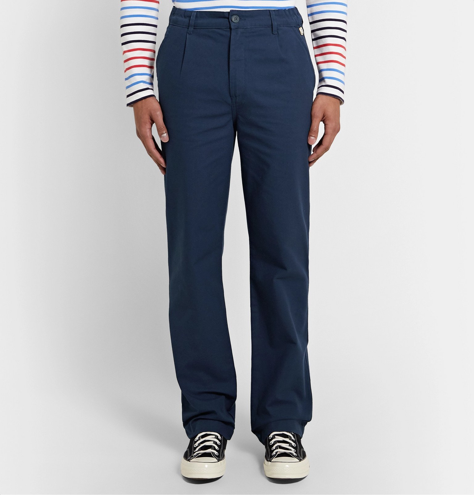 Armor Lux - Navy Cotton Trousers - Blue Armor Lux