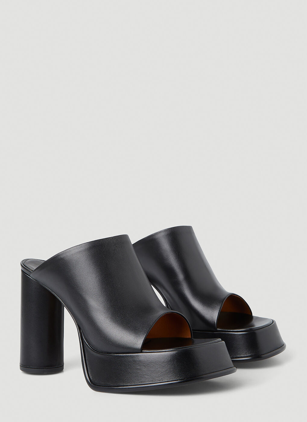 Platform Mules in Black Ambush