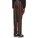 032c Black and Red Striped Cargo Pants