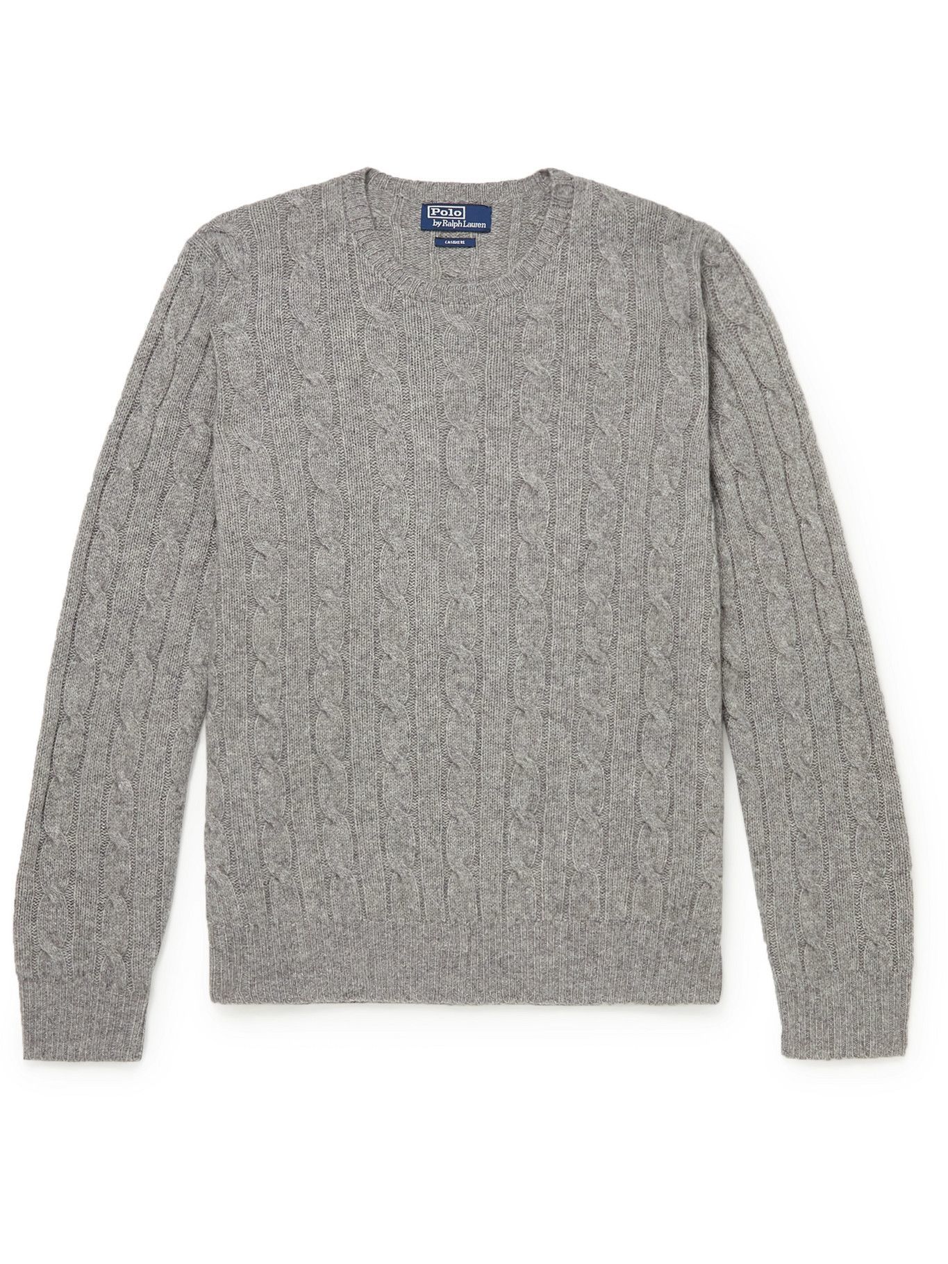 Polo Ralph Lauren - Cable-Knit Cashmere Sweater - Gray Polo Ralph Lauren