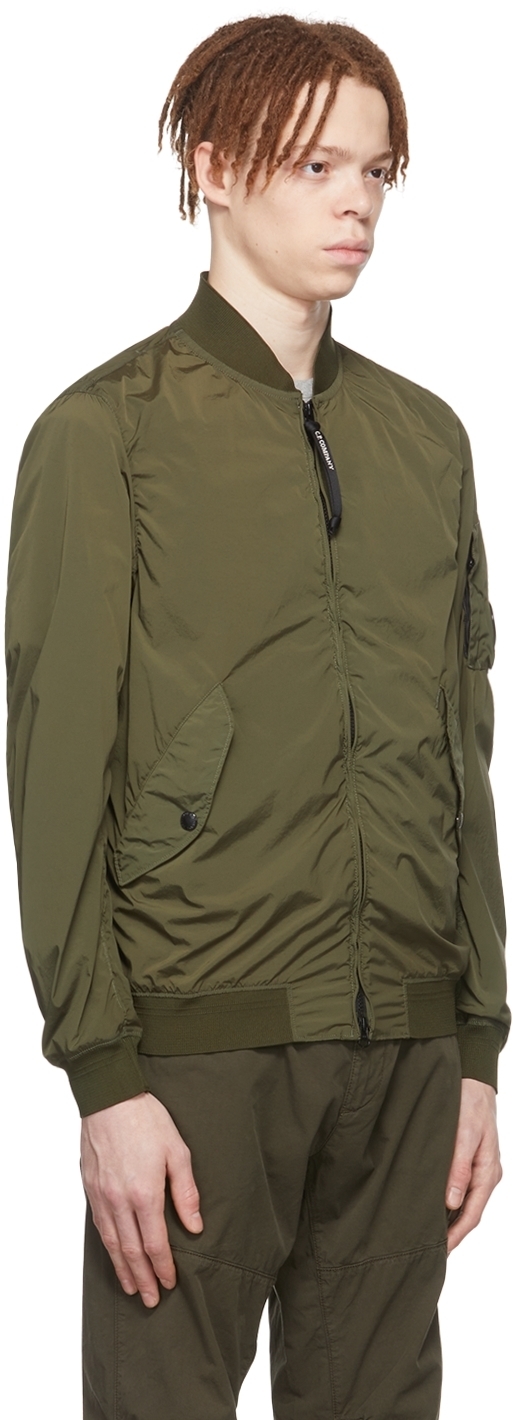 cp company bomber jacket khaki