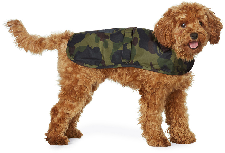 Photo: BAPE Green Barbour Edition Dog Coat