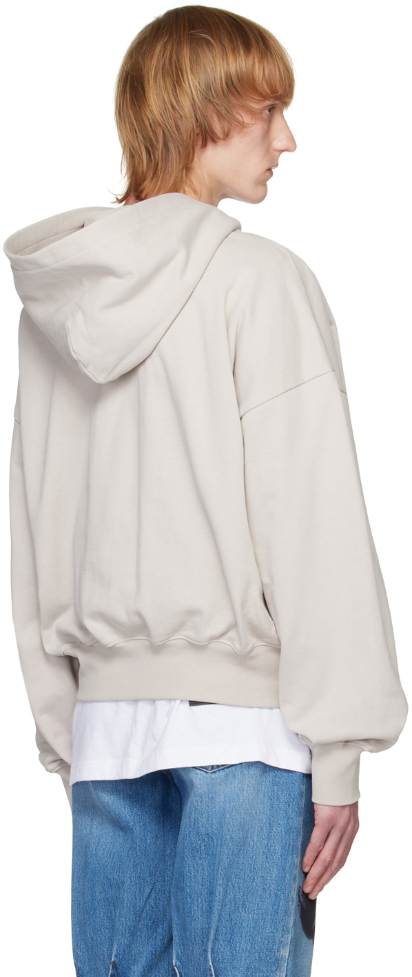 We11done Gray ZipUp Hoodie We11done