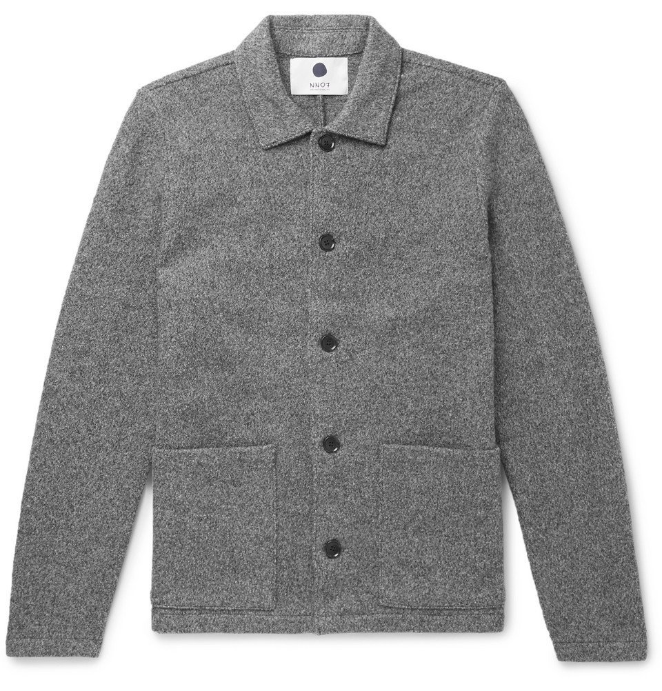 Periodiek kabel Specialist NN07 - Mélange Boiled Wool Jacket - Men - Gray NN07
