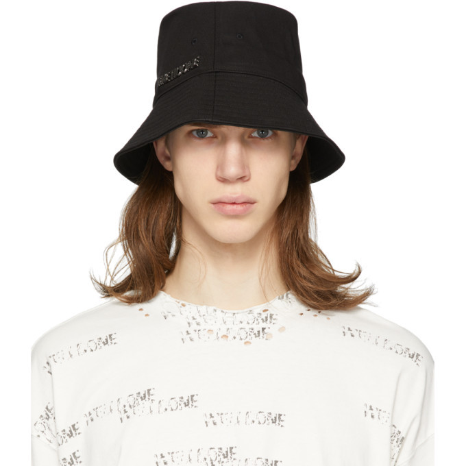 metallic bucket hat
