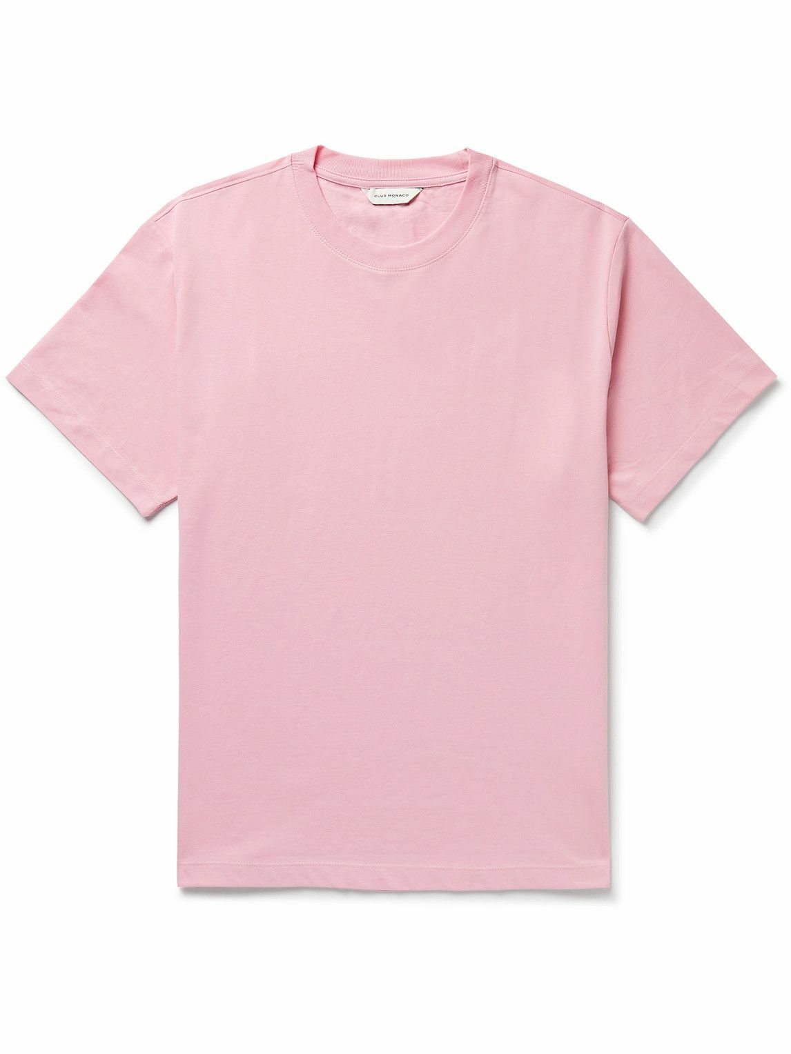 Photo: Club Monaco - Cotton-Jersey T-Shirt - Pink