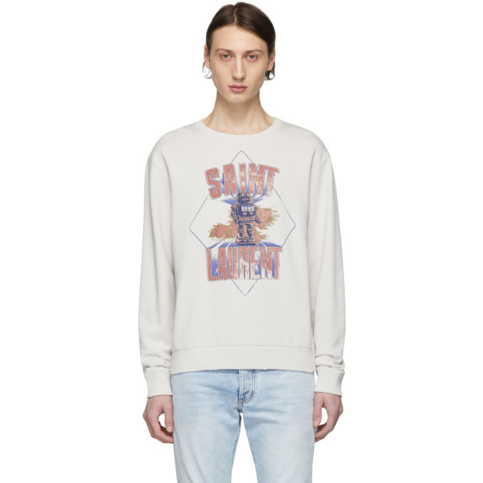 saint laurent robot sweatshirt