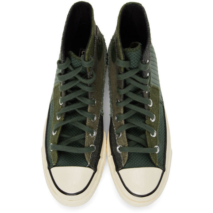 converse patchwork green