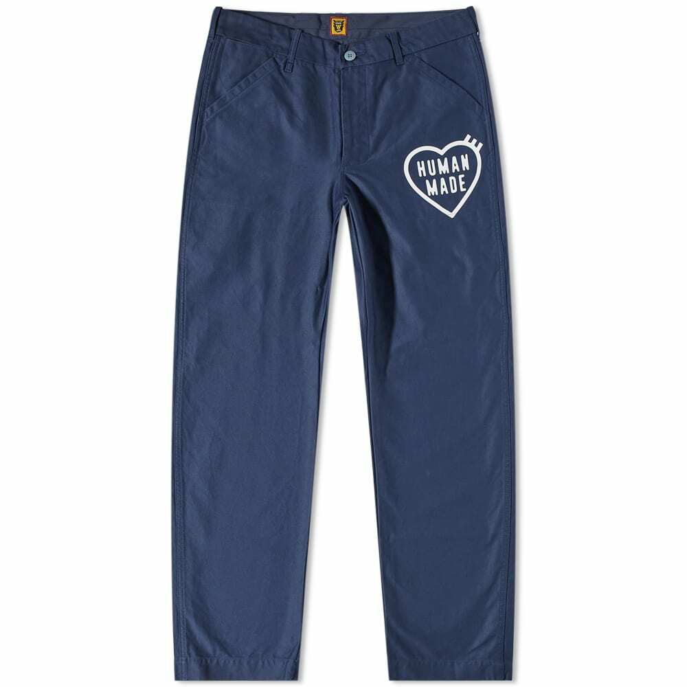 Human Made Men's Print Chino Pant in Navy Human Made