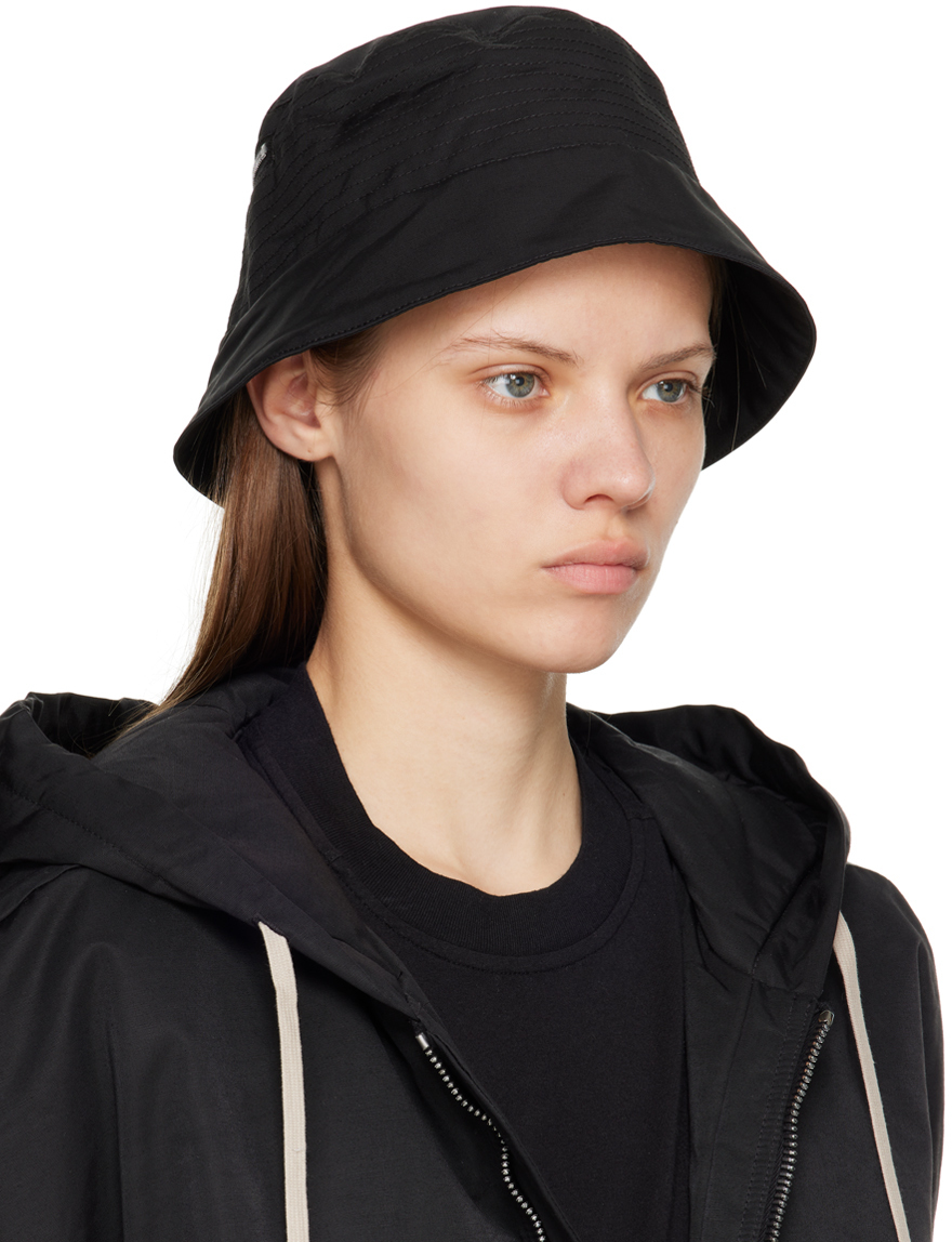 Rick Owens Drkshdw Black Gilligan Bucket Hat Rick Owens Drkshdw