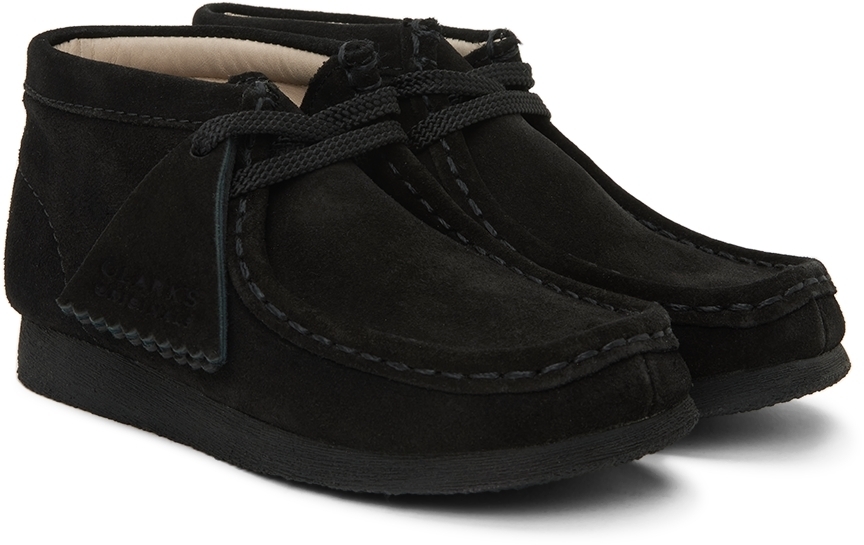 all black suede wallabees