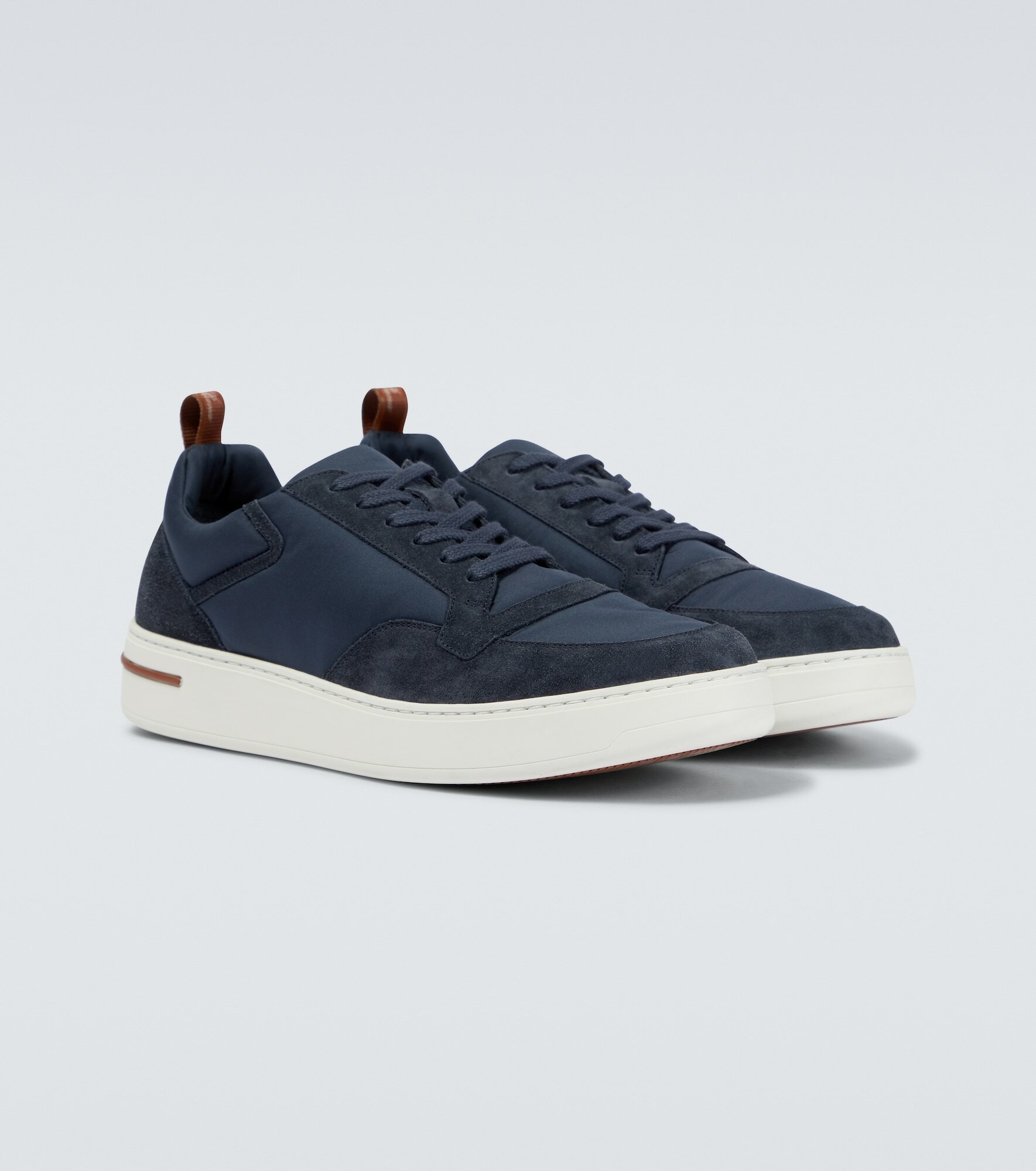 Loro Piana - Newport Walk suede-trimmed sneakers Loro Piana