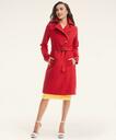 Brooks Brothers Women's Cotton Trench Coat | Red