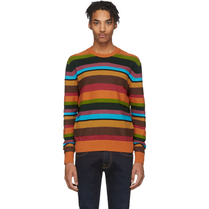 Etro Multicolor Stripe Crewneck Sweater Etro