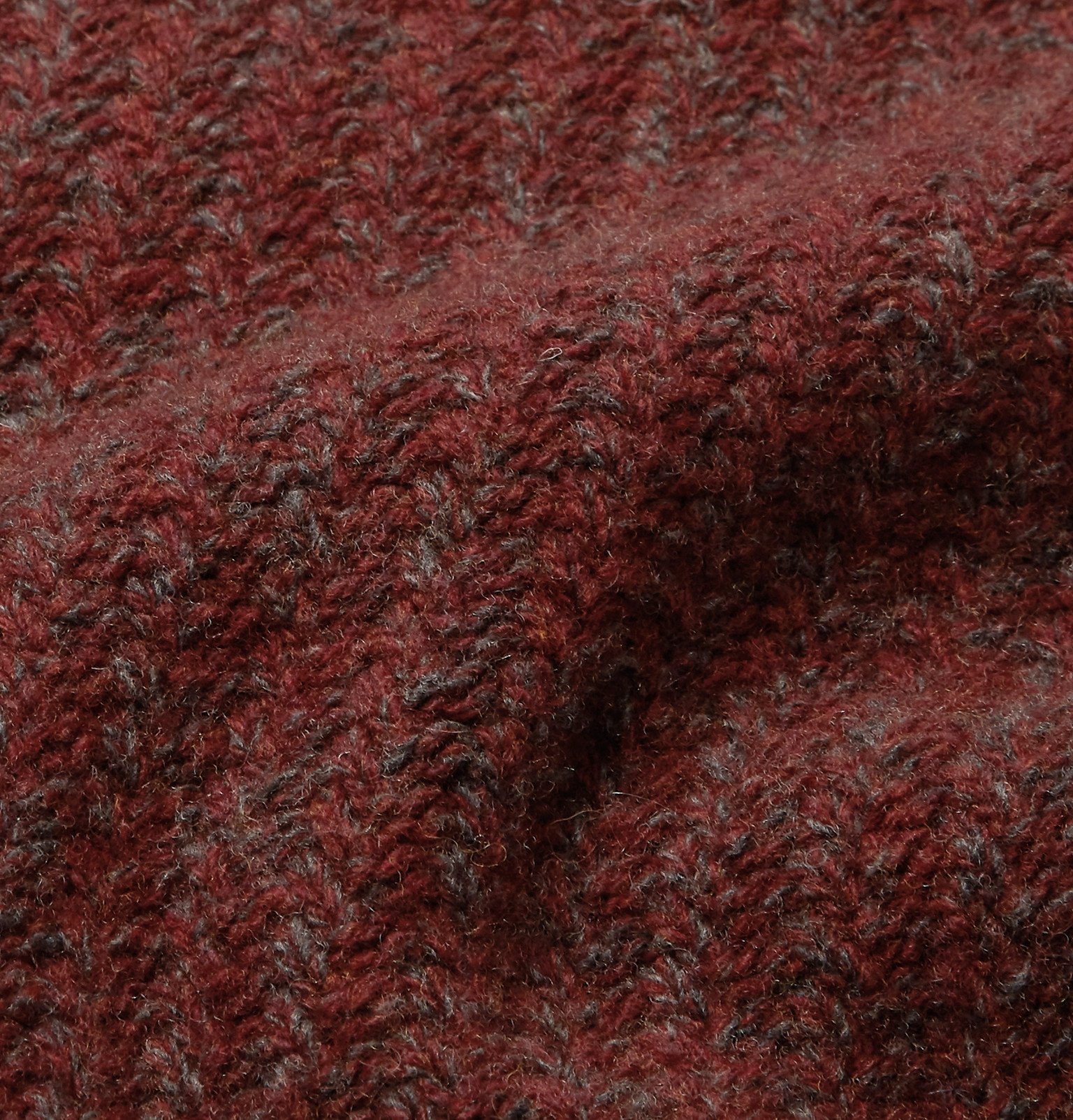 Oliver Spencer - Blenheim Mélange Wool Sweater - Red