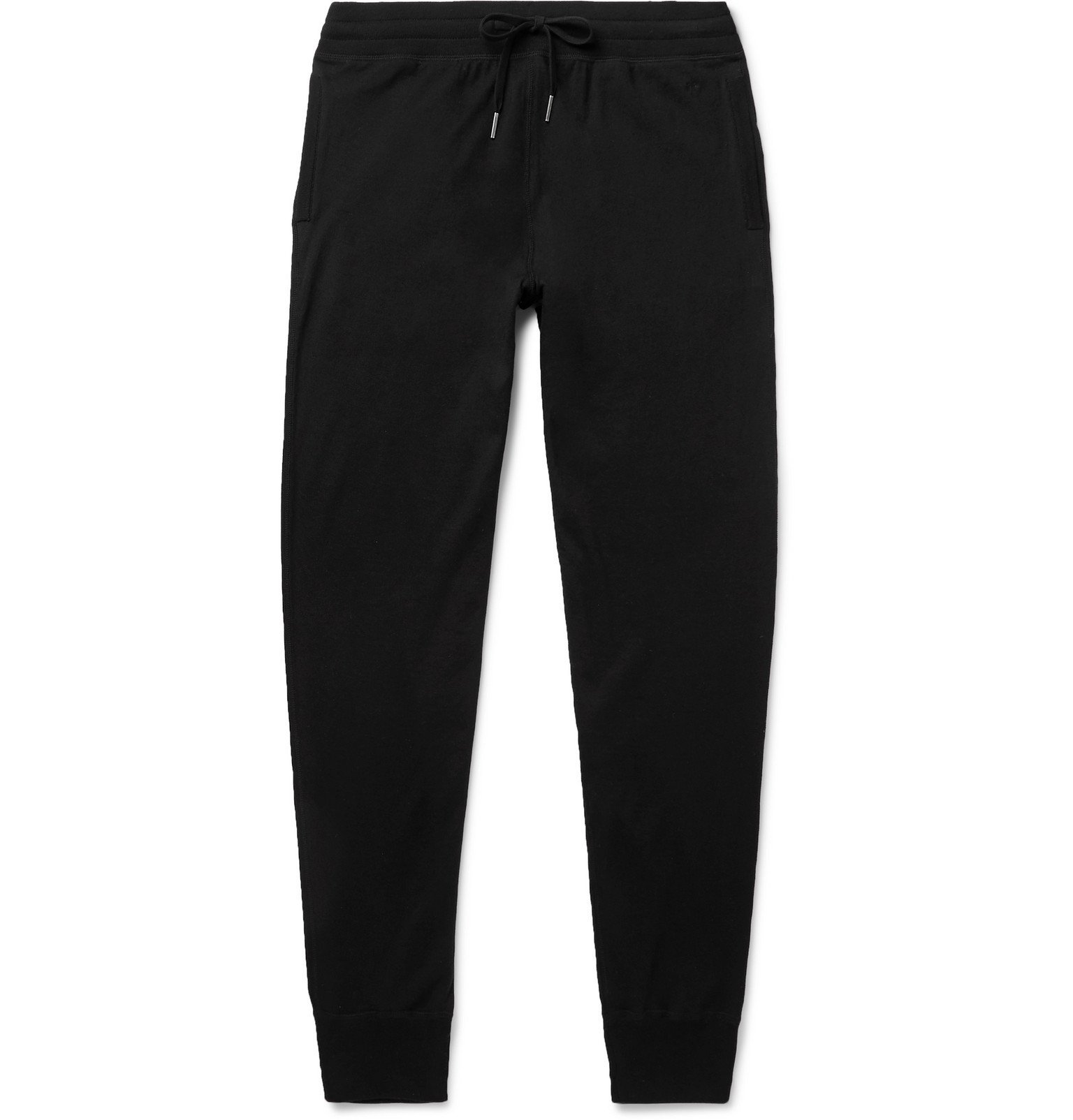 TOM FORD - Slim-Fit Tapered Cotton, Silk and Cashmere-Blend Sweatpants ...