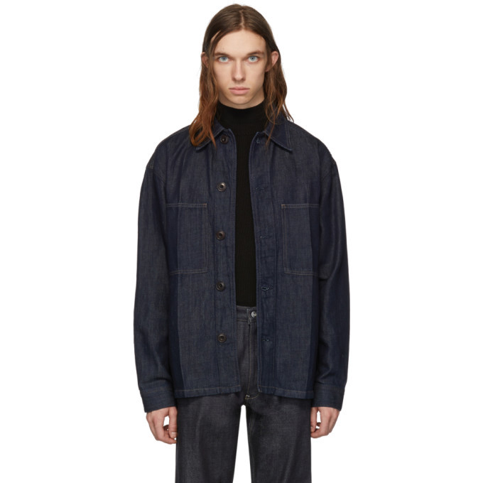 Lemaire Indigo Denim Overshirt Jacket Lemaire