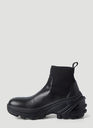 SKX Sole Leather Ankle Boots in Black
