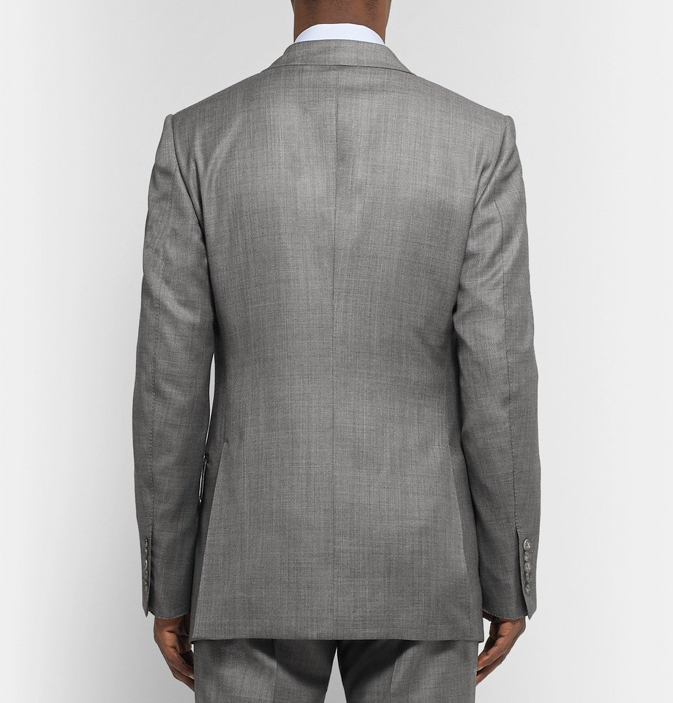 TOM FORD - Grey O'Connor Slim-Fit Super 110s Wool-Sharkskin Suit Jacket -  Gray TOM FORD