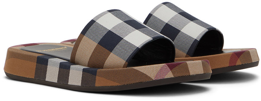 Burberry Brown Buckingham Check Sandals Burberry