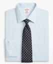 Brooks Brothers Men's Stretch Madison Relaxed-Fit Dress Shirt, Non-Iron Micro-Stripe | Light Blue