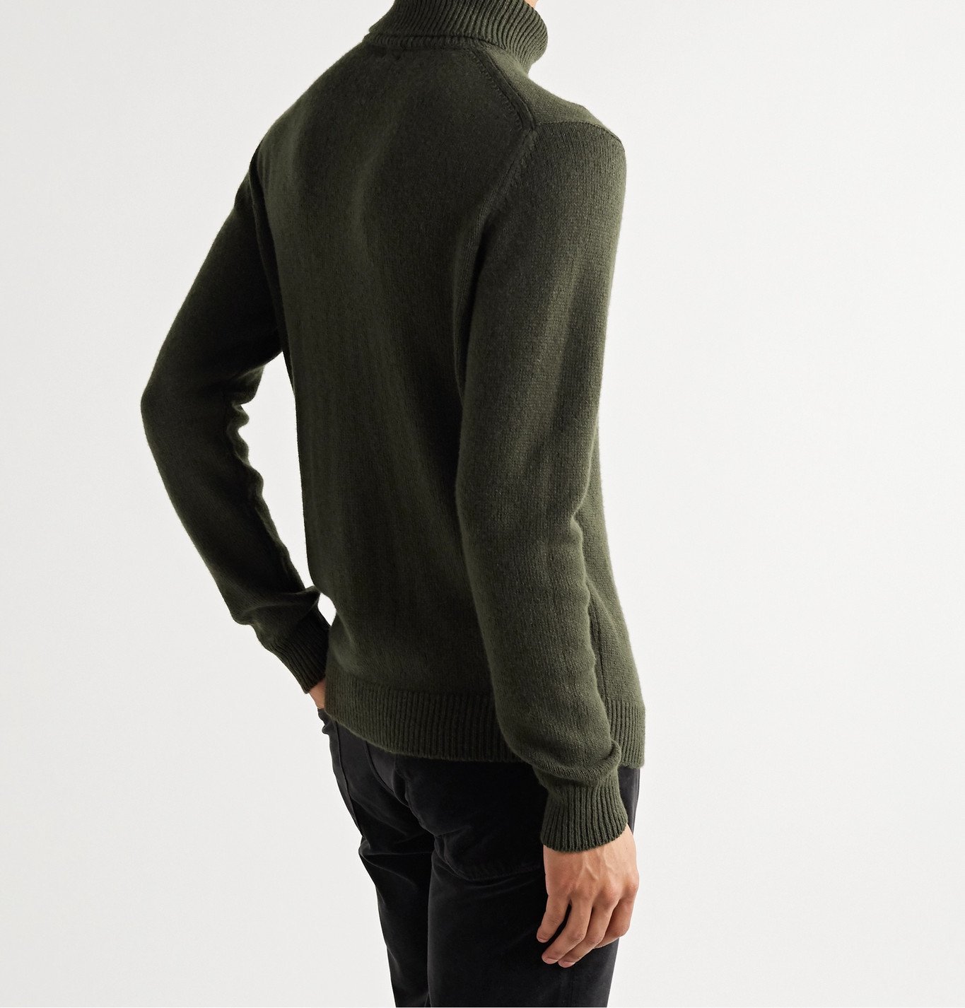 Massimo Alba - Cashmere Rollneck Sweater - Green Massimo Alba
