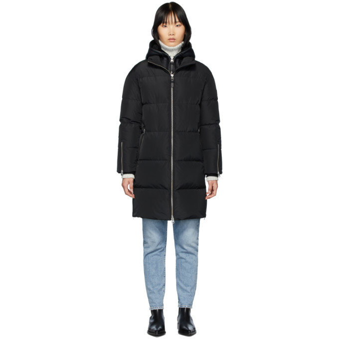 mackage black down shani coat