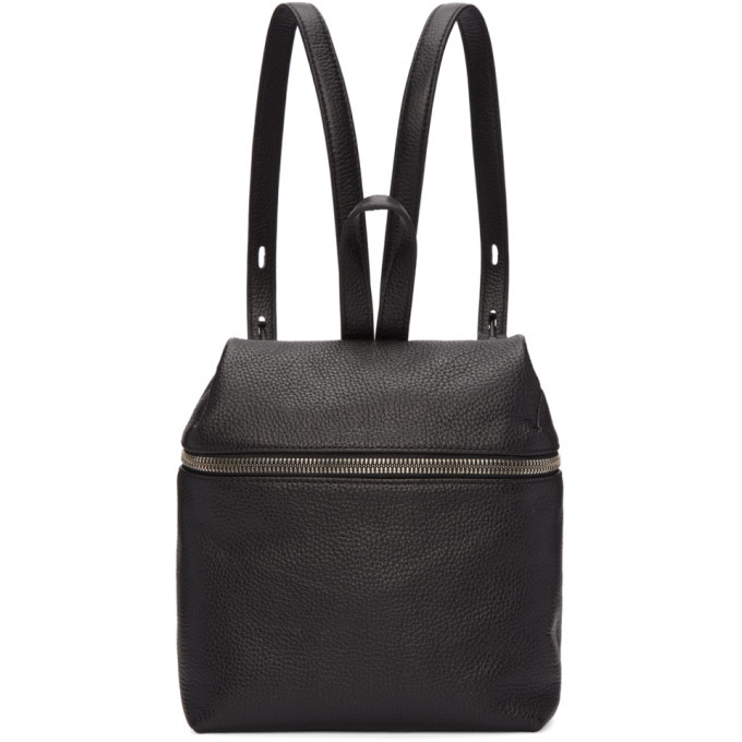 Kara Black Small Leather Backpack Kara
