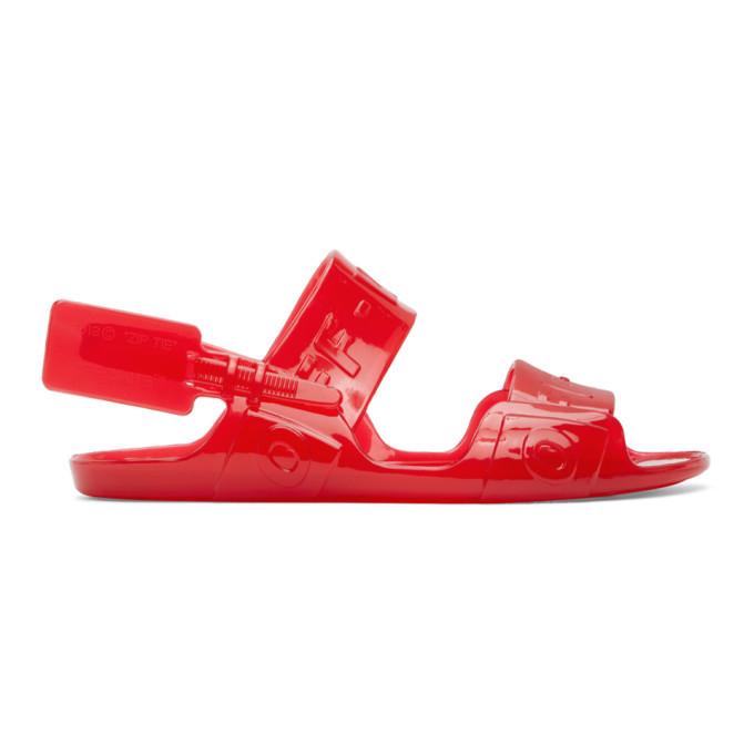 off white jelly sandals