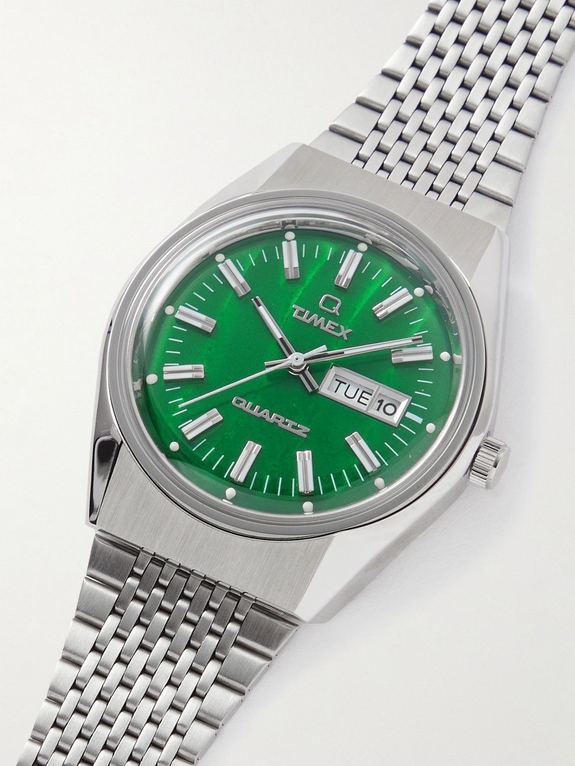 OROLOGIO DA POLSO Vintage Seiko 5 Automatico Quadrante Verde Cassa