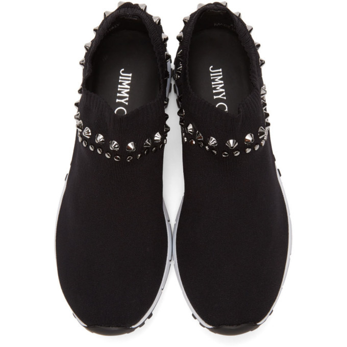 Jimmy Choo Black Studded Verona Sneakers Jimmy Choo