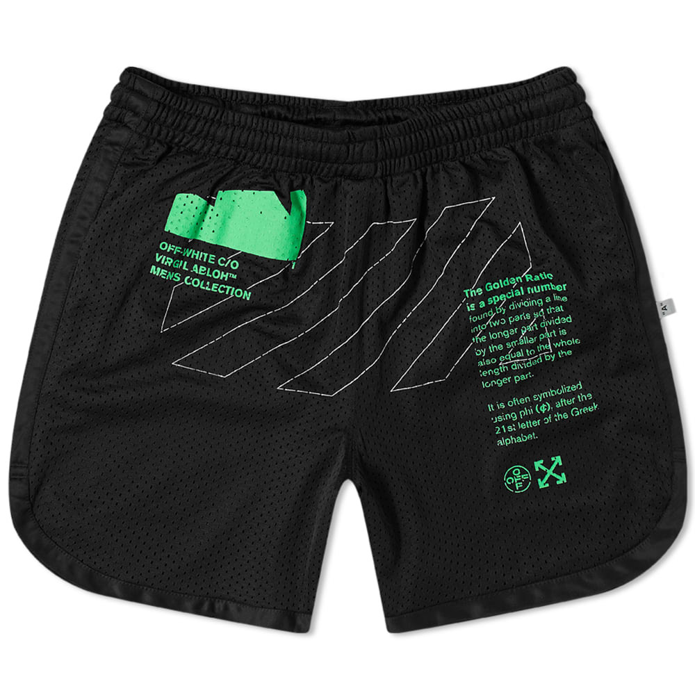 Off-White Arch Shapes Mesh Short Off-White